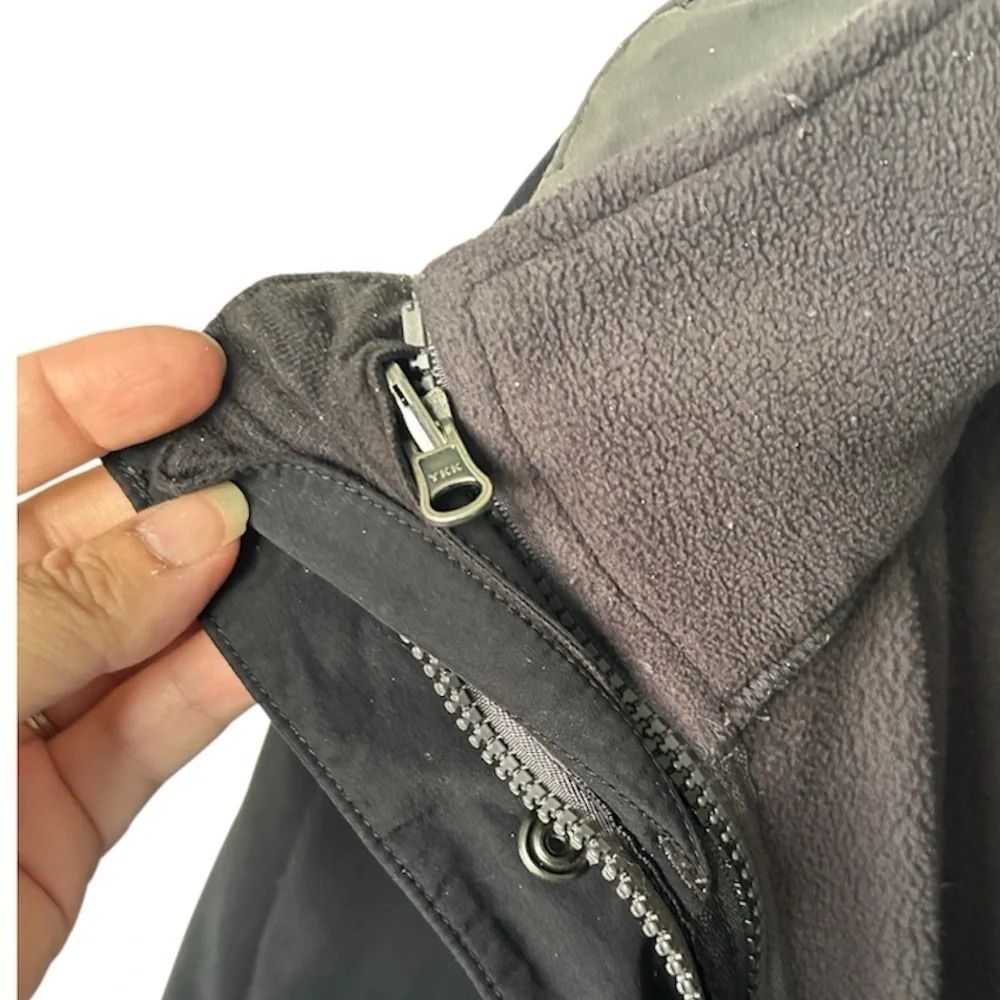 The North Face Men's Charcoal and Black Hooded Performance Jacket Size XXL